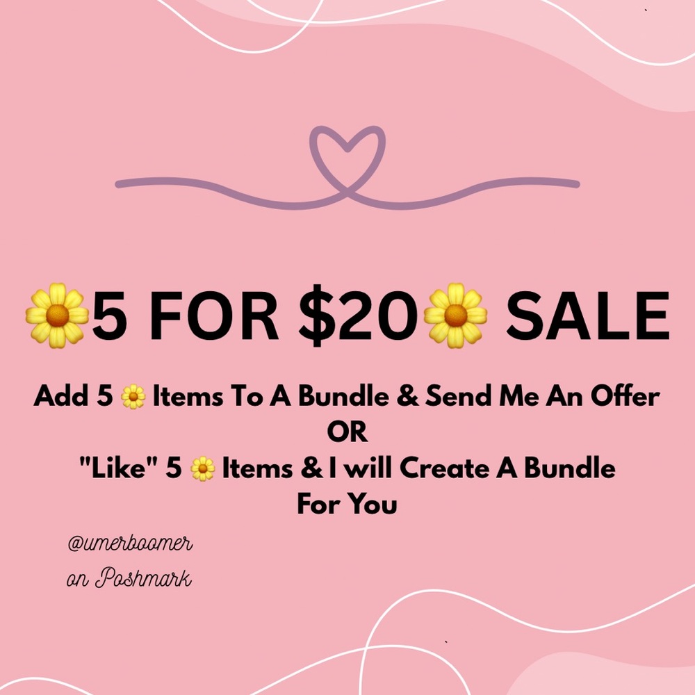 🌼5/$20 Sale - 5 for $20